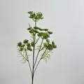 Artificial lace flower sprig in vibrant light green for modern home vase decoration - Green
