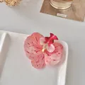 Kunstmatige roze orchideebloemkop voor DIY haarspelden en taartdecoraties - Gevlekte Roze