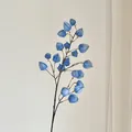 Artificial light blue lantern fruit branch for home decor and floral arrangements - Dark Blue