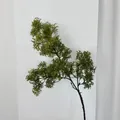 Artificial deep green pine needle branch for minimalist home decor and floral arrangements - Green