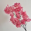 Lush pink artificial cherry blossom branch for elegant home and wedding ceiling decor - Rose Red
