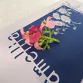 Branche de fleurs d'osmanthus en soie rose avec bourgeons pour accessoires DIY - Rose foncé