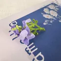 Petite fleur de soie osmanthus violette pour accessoires de cheveux DIY et cadeaux - Violet foncé