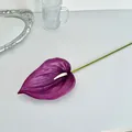 Fiore di anthurium 3D viola scuro artificiale con trama realistica per matrimoni - Viola scuro