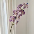 3D printed artificial purple Vanda orchid branch with realistic spotted petals for decor - Light Purple