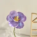 Single 3D printed purple gradient artificial tulip with realistic texture for home decor - Light Purple