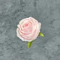 Zarte hellrosa künstliche Rosenblüte mit Blättern für DIY Hochzeitsdekoration - Rosa