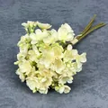 Artificial jasmine silk bouquet in pale yellow with green buds for home decoration - Champagne