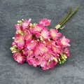 Pink silk jasmine bouquet tied with cream cord for home and wedding decor - Rose Red