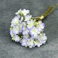 Artificial jasmine flower bouquet in purple and white gradient with jute twine binding - Light Purple