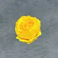 Tête de pivoine artificielle jaune pour décoration de mariage et bricolage floral - Jaune