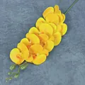 Kunstmatige gele vlinderorchidee tak met 9 bloemen voor bruiloft decoratie - Geel (Nr. 5)