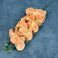 Kunstmatige 9-koppige orchidee in levendig koraaloranje met realistische textuur - Oranjerood (Nr.6)