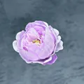Elegant purple artificial peony flower head with layered silk petals for DIY crafts - Light Purple