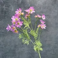 Künstliche rosa Kosmosblumen mit 21 Köpfen für Heimdekoration und Hochzeitsarrangements - Lila Rosa