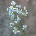 Artificial jasmine daphne spray in light blue gradient for home decor and weddings - Blue