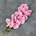 Kunstmatige Phalaenopsis orchideetakt met 9 koppen in roze en paars met knoppen - Pink Purple Gradient (No.16)