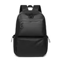 Sac à dos d'affaires noir en nylon imperméable avec bretelles rembourrées ergonomiques - Noir