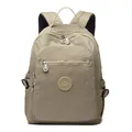 Licht kaki waterdichte nylon rugzak met multi-pocket design en verstelbare banden - Khaki