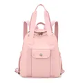 Wasserfester rosa Nylon-Rucksack und Handtasche mit multifunktionalem Taschen-Design - Rosa
