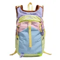 Bunter Outdoor-Rucksack in Lila, Grün und Rosa für Wandern und Reisen im Color-Block - Blau