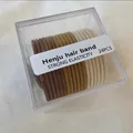 Set di 24 elastici per capelli ad alta elasticità in toni terra in scatola trasparente - Stile D - Base - Tonalità Marroni
