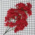 Artificial single stem cherry blossom bouquet in vibrant red for wedding and home decor - Red