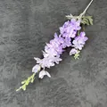 Artificial purple delphinium flower branch with layered petals for wedding decor - Light Purple