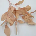 Artificial pomelo leaf branch in dusty pink for wedding and home floral decor - Coffee
