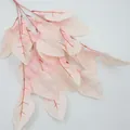 Artificial grapefruit leaves in light pink and peach gradient for home wedding decor - Pink