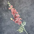 Artificial delphinium flower in vintage brick red for wedding decor and home styling - Dusty Pink