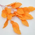 Artificial orange pomelo leaf branch for home decor and photography props - Orange