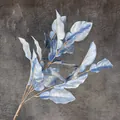 Artificial blue pomelo leaf stem for floral arrangements and home decoration - Blue