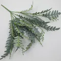 Künstliche 5-Gabel-Akazienblätter in Salbeigrün für Hochzeits-Blumenarrangements - Graugrün