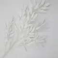 Artificial white willow leaf branch for minimalist wedding and home interior decor - White