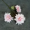 Rosa künstliche Dahlie mit 3 Köpfen für Heim- und Hochzeitsdekoration - Rosa