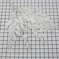 Künstlicher 5-Zweig weißer Weidenblattstrauß für Hochzeit und Blumendekoration - Weiß