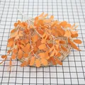 Artificial peanut leaves bunch in bright orange finish for home interior decoration - Orange