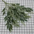 Artificial green eucalyptus willow leaf spray for wedding home decor with gradient leaves - Green