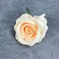 Testa di rosa artificiale color champagne e arancione per decorazioni nuziali DIY - Champagne