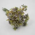 Artificial hydrangea bouquet in vintage muted purple for home decor and floral design - Autumn Purple Blue