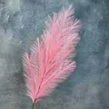 Tallo único de hierba de pampa artificial rosa para decoración de casa y bodas - 7 puntas / Rosa Oscuro