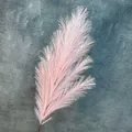 Elegante decoración de hierba de pampa artificial rosa con delicada textura de pluma - 7 puntas / Rosa