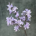Elegant purple artificial orchid branch with multiple blooms for wedding ceiling decoration - Purple
