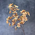 Artificial vintage orange wild lilies with multi-head design for wedding and home decoration - Coffee