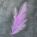 Tallo individual de caña artificial lavanda para decoración de bodas y hogar - 7 puntas / Púrpura Claro
