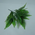 Artificial Boston fern leaf spray in vibrant emerald green for home decor and floral arrangements - Boston Fern Leaf