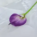 Einzelne lila Mini-Calla-Lilie Kunstblume mit naturgetreuem Farbverlauf - Lila