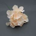 Künstliche Hortensie in Champagner-Orange mit 27 Blütenblättern für Hochzeitsdeko - Mit Stiel / Champagner