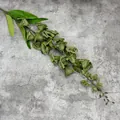 Artificial vintage olive green lily of the valley silk flower spray for home decor - Green